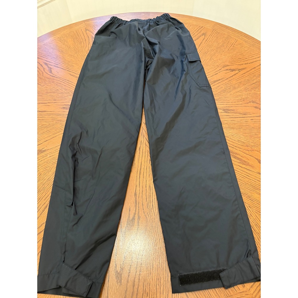 Columbia Kids Black Rain Pants Elastic Waist Cargo Pocket Outdoor‎ Size Large - Picture 10 of 10
